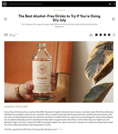 The Best Alcohol–Free Drinks to Try If You're Doing Dry July